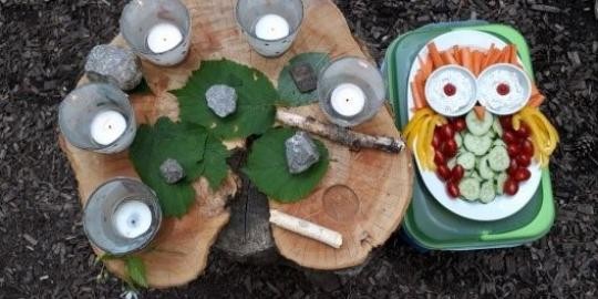 Waldkindergarten - Morgenkreis Frühstück