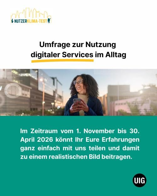 Werbebild zur Umfrage