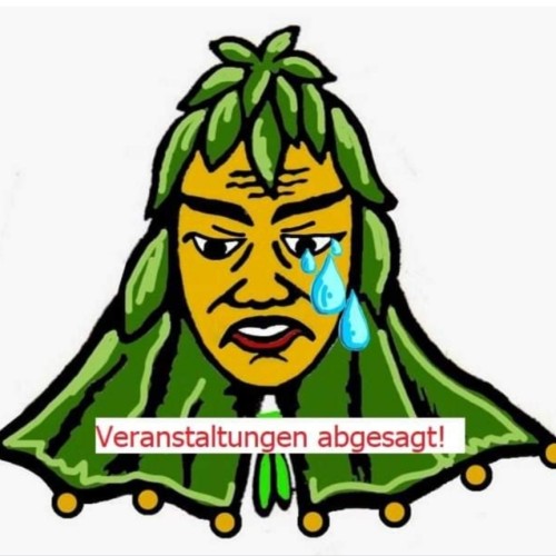 Fasnachtsfigur Kalrobe mit Tränen aus dem linken Auge