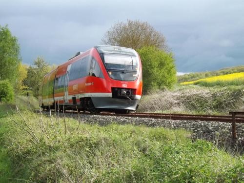 Regionalbahn in freier Natur